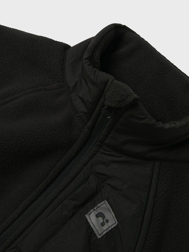 Name It Fleecejacke »NKNMYLES FLEECE JACKET NOOS« ohne Kapuze im Materialmix und cooler Colorblocking-Optik