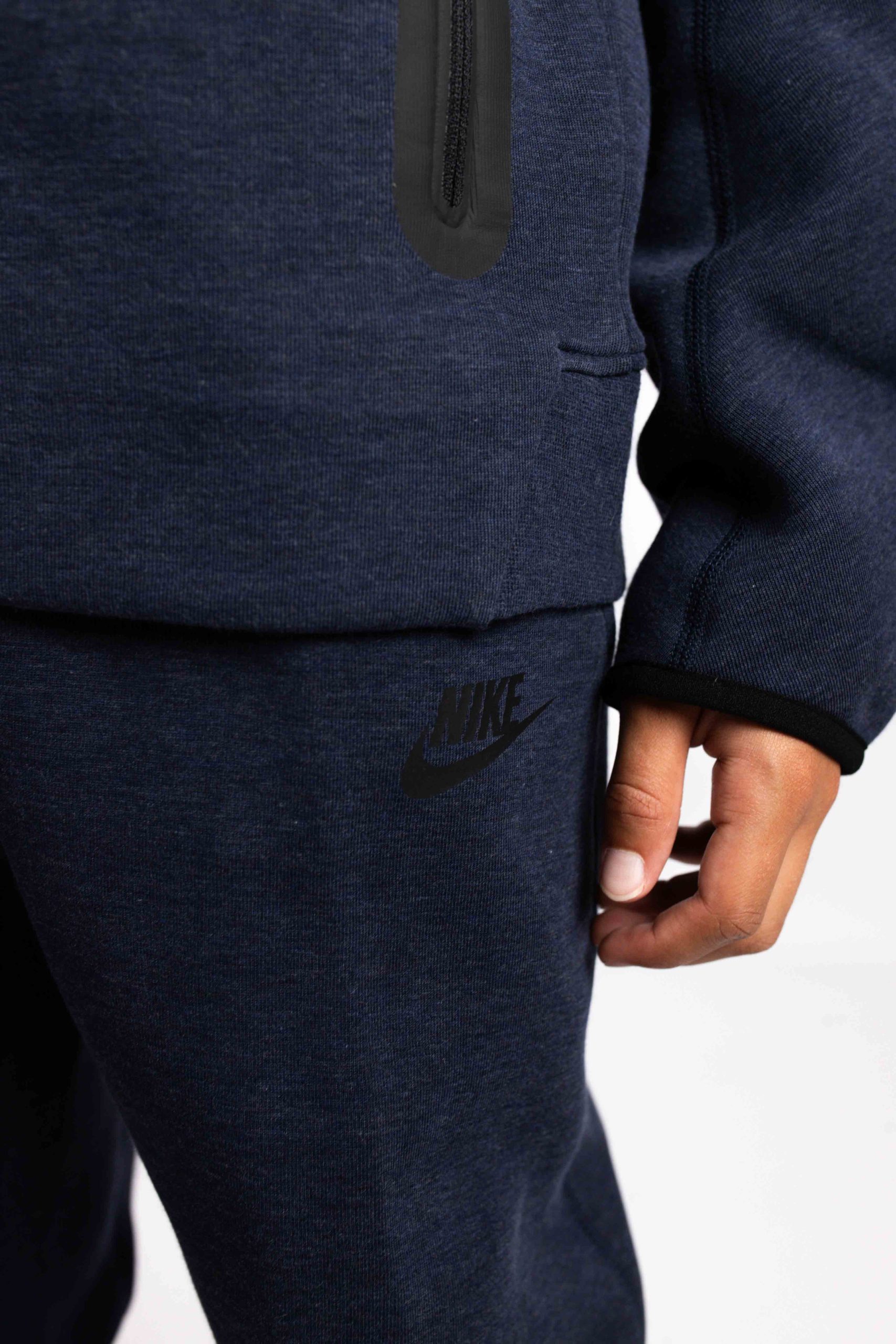 Nike Tech Fleece Trainingspak Kids Donkerblauw