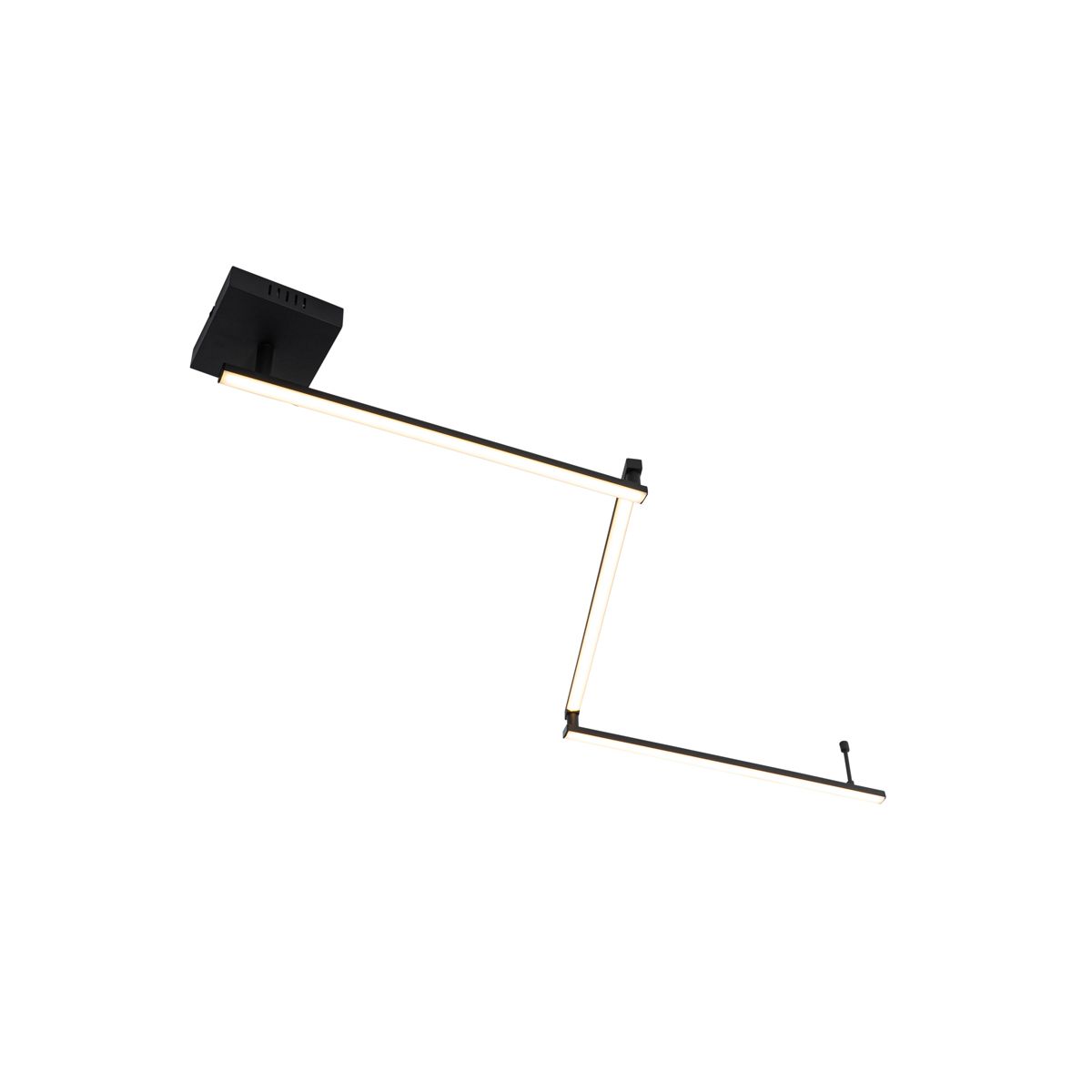 Plafondlamp zwart 150,8 cm incl. LED 3-staps dimbaar verstelbaar - Annuschka