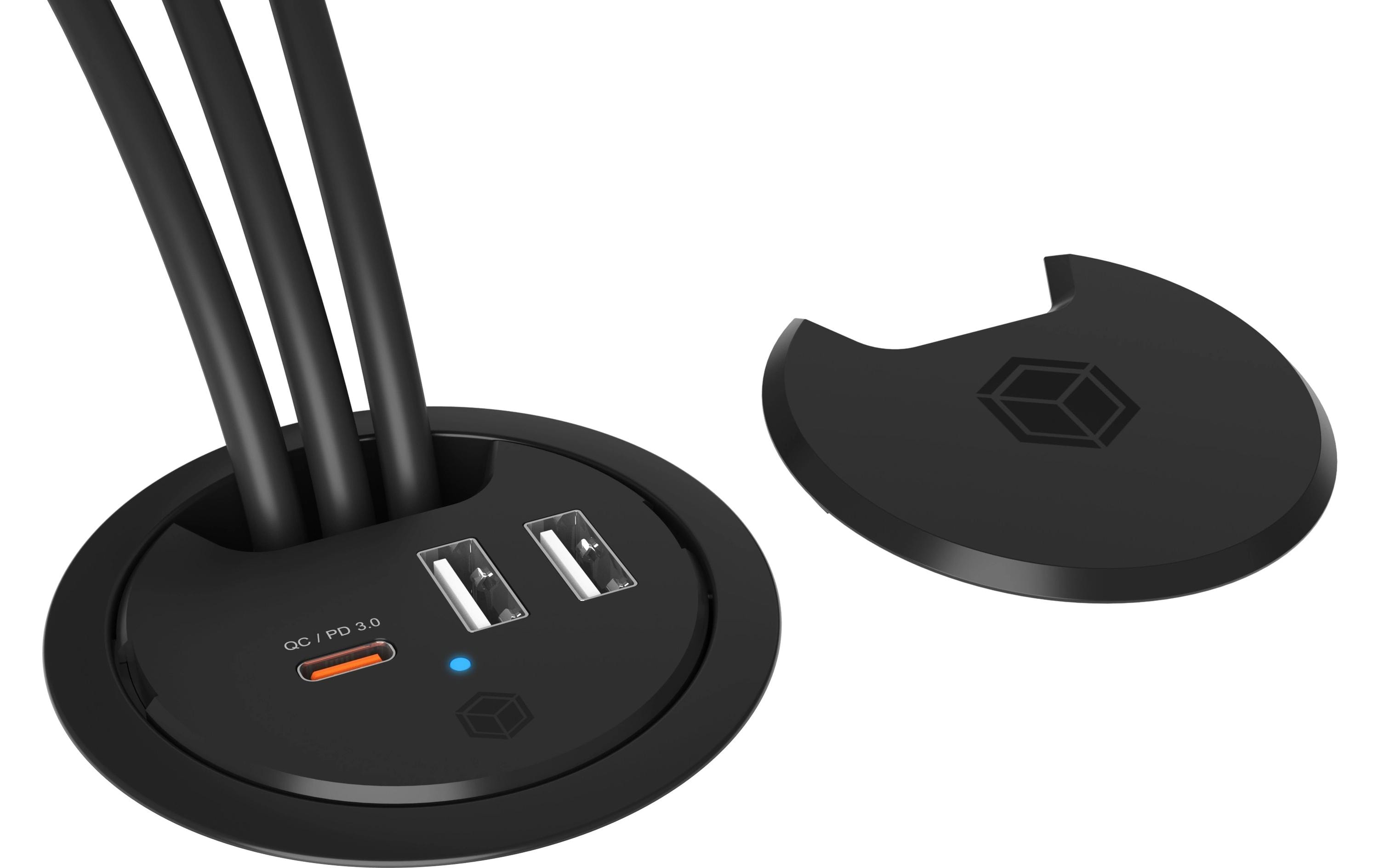 Tisch-Hub IB-HUB1407USB Tischladegerät mit Power Delivery und Quick Charge