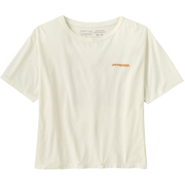 T-shirt PATAGONIA W'S SUNRISE ROLLERS ORGANIC EASY CUT TEE BIRCH WHITE