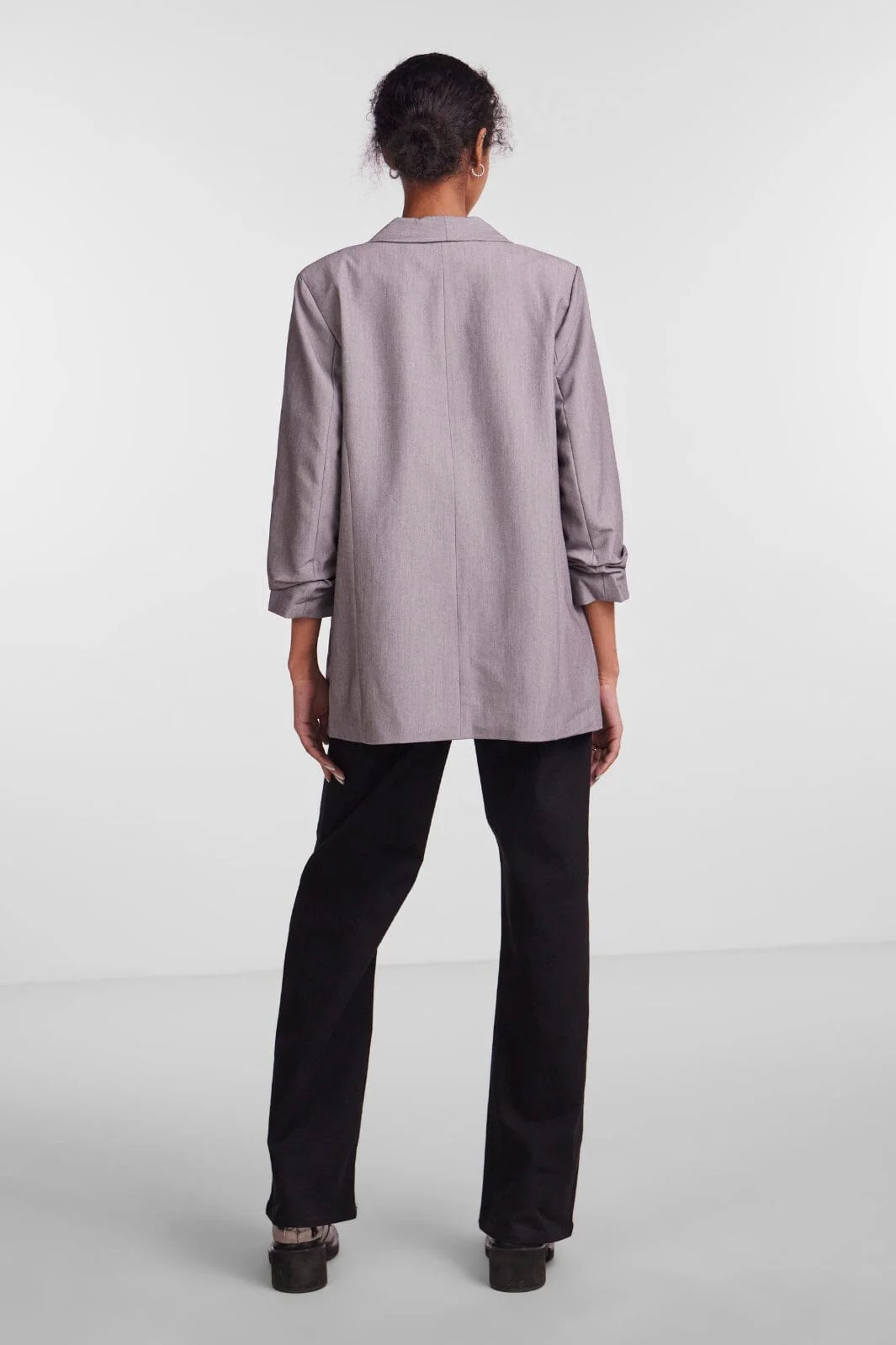 Pieces Pcbosella 3/4 Blazer 3423753 light grey melange