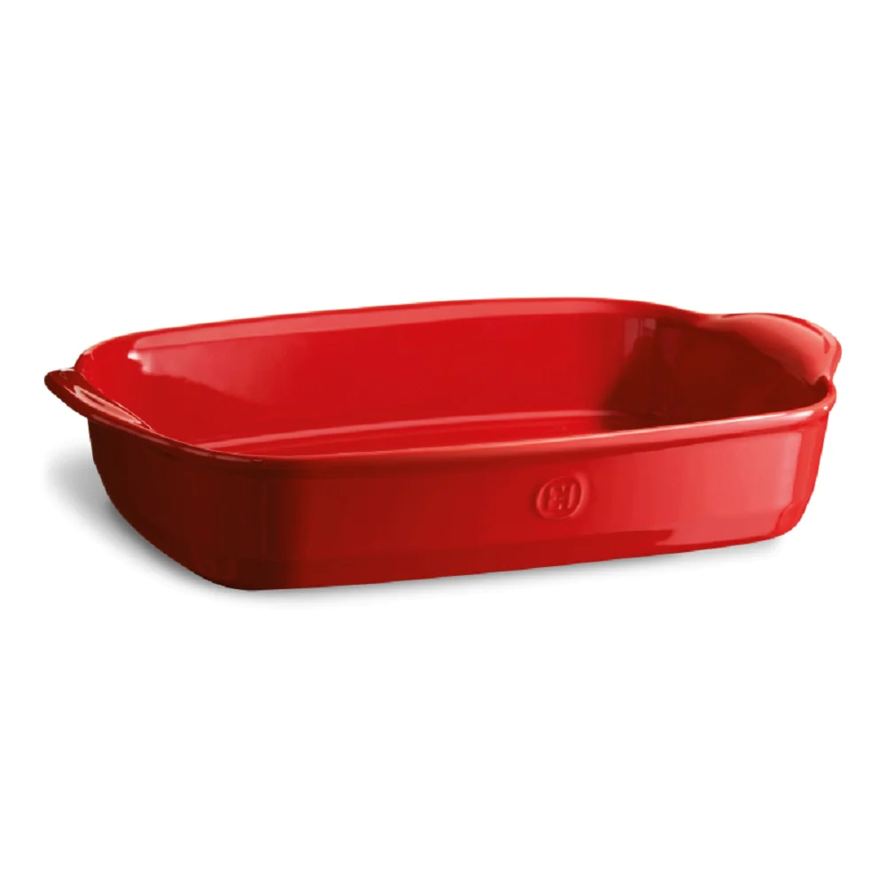 Plat rectangle Grand Cru rouge grand modèle Emile Henry