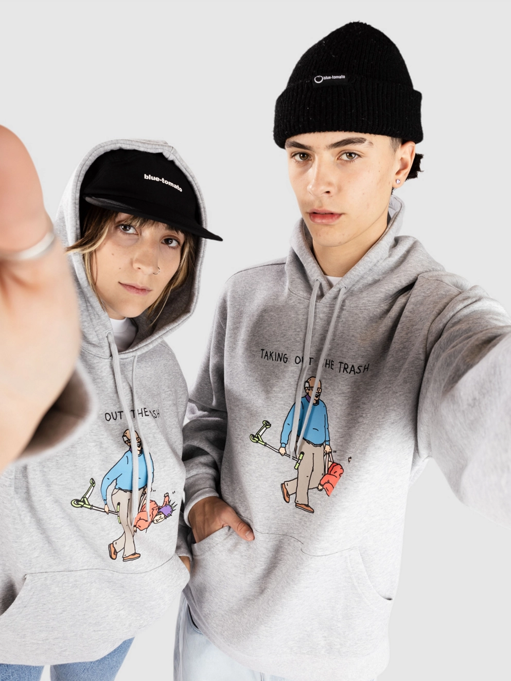 Brother Merle Rubbish Hoodie heather grey