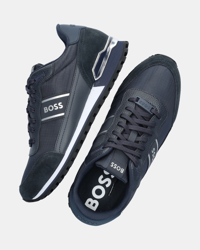 BOSS Parkour Runner Lage sneakers  - blauw