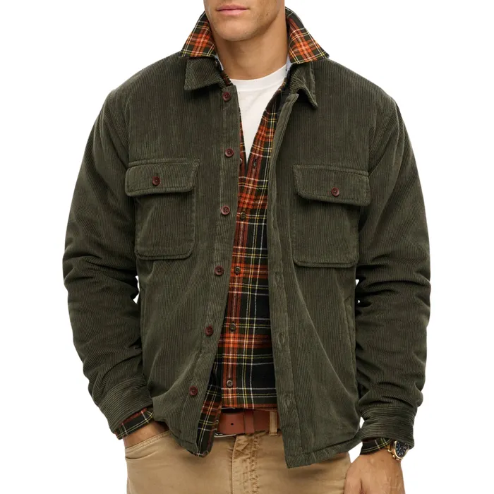 Superdry Surplus Cord Quilt Overshirt Heren
