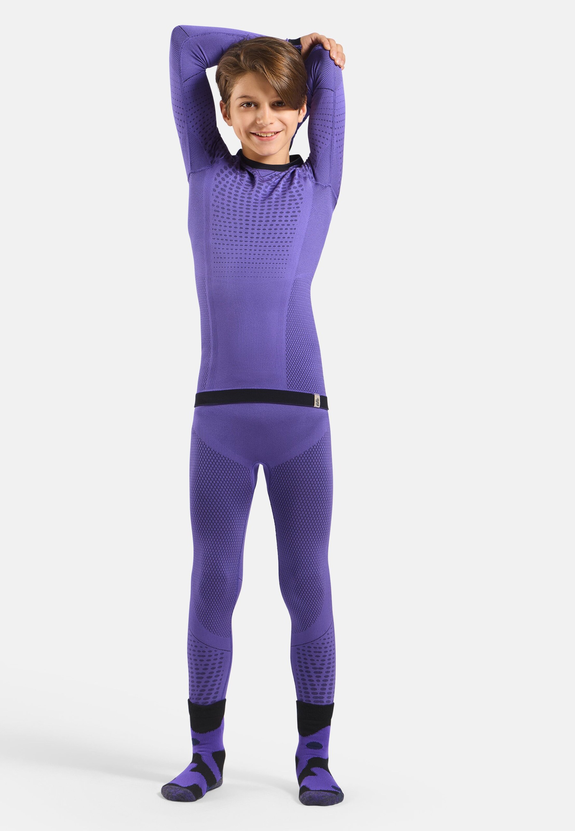 Evolution Warm Base Layer Tights in afterparty - black
