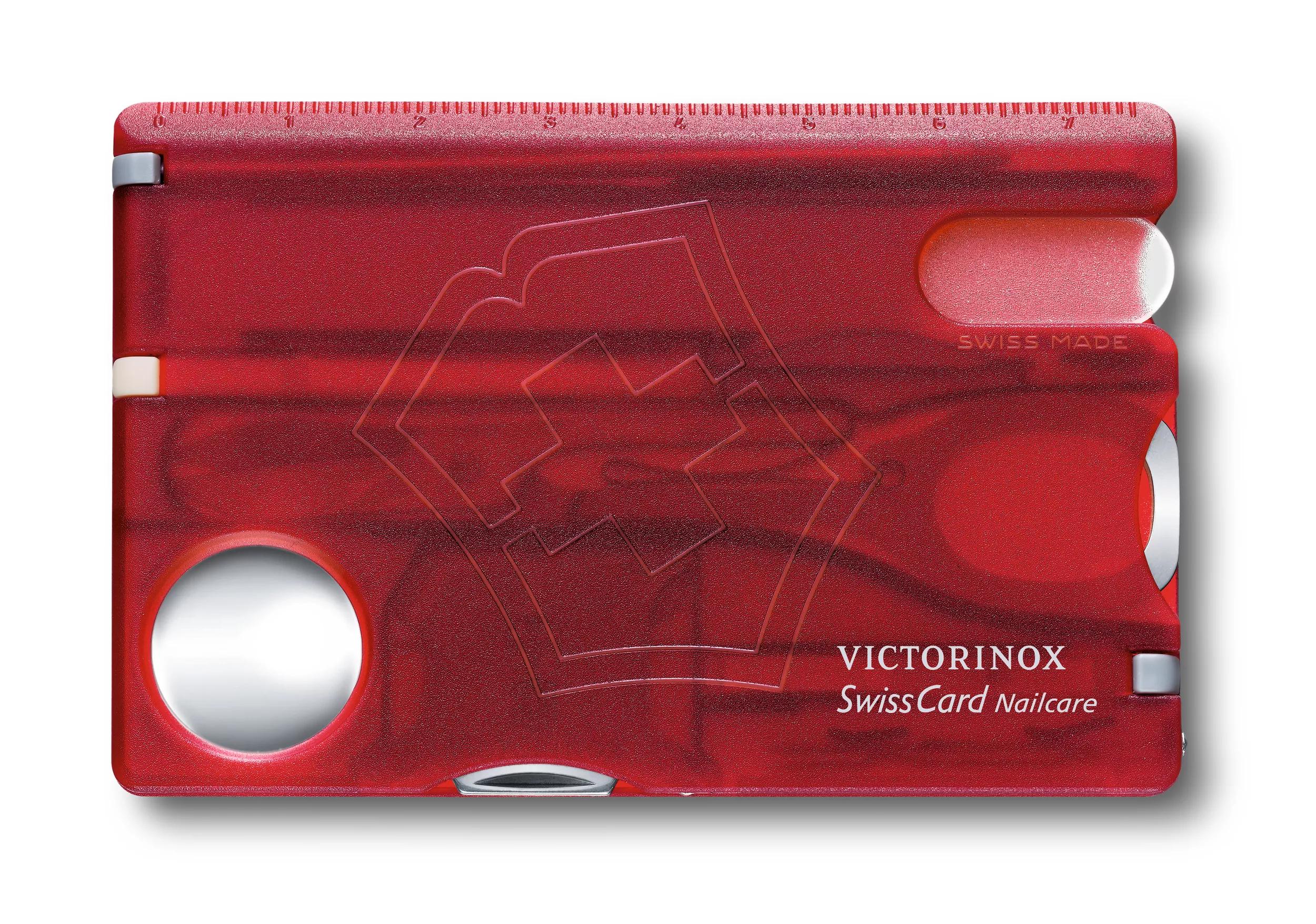 Swiss Card Nailcare-rot transparent