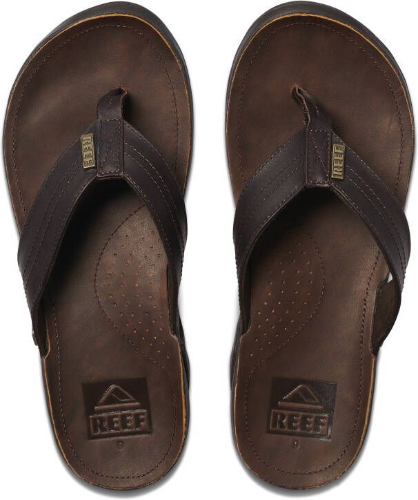 Reef J-Bay Iiidark Brown Dark Brown Heren Slippers Donkerbruin