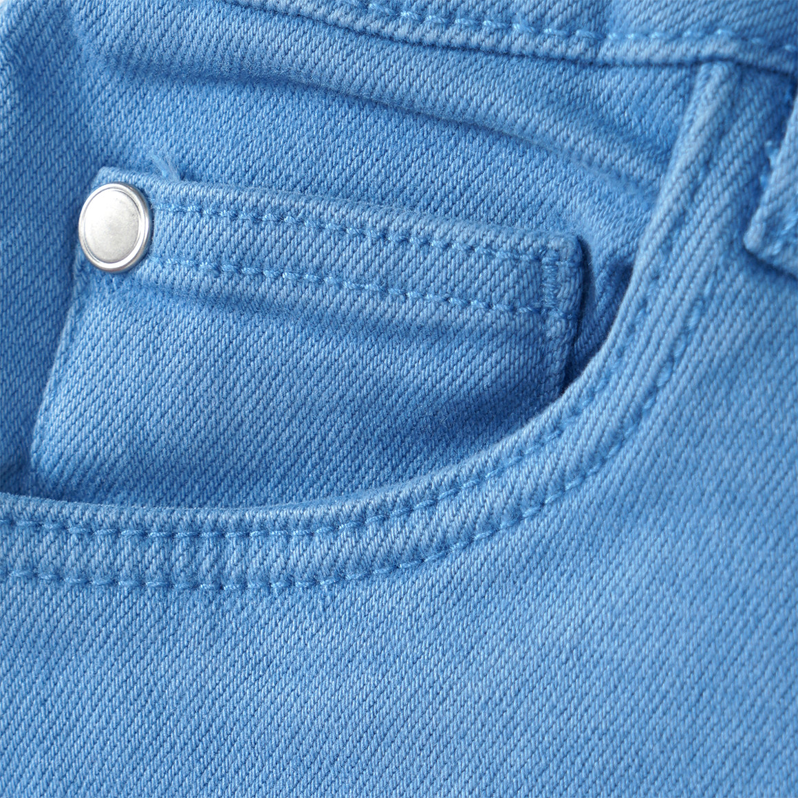 Topolino Mädchen Jeans-Shorts mit Fransen blau