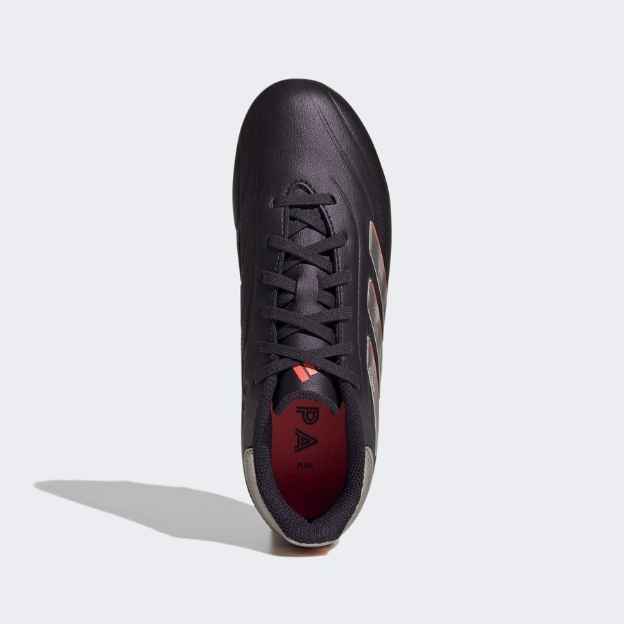 adidas Copa Pure 2 League FG Vivid Horizon - Aurora Black/Argenté/Turbo Enfant