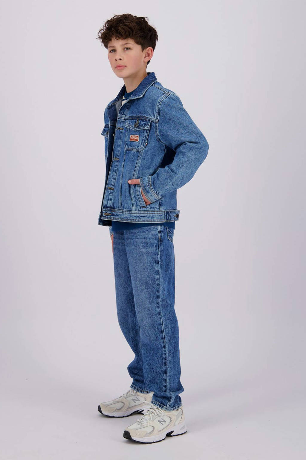 Vingino loose fit jeans Castiano blue vintage