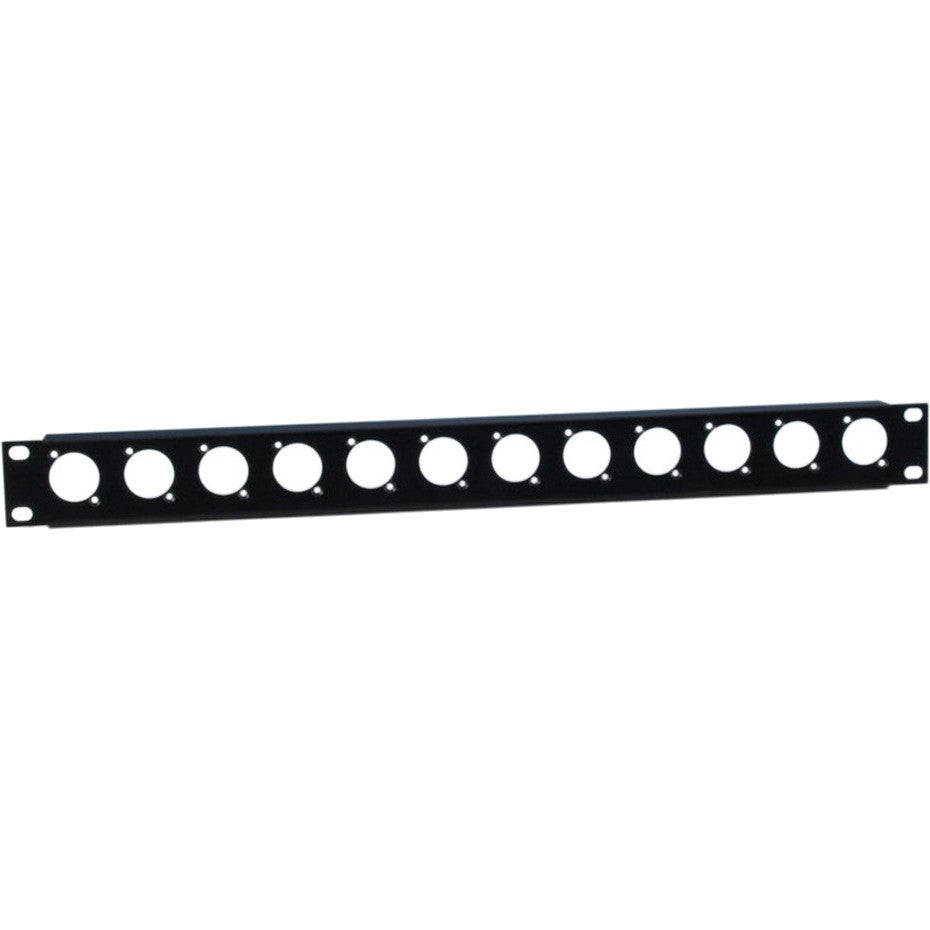 Adam Hall 872215 paneel voor 12x XLR met kabelbinders 1U
