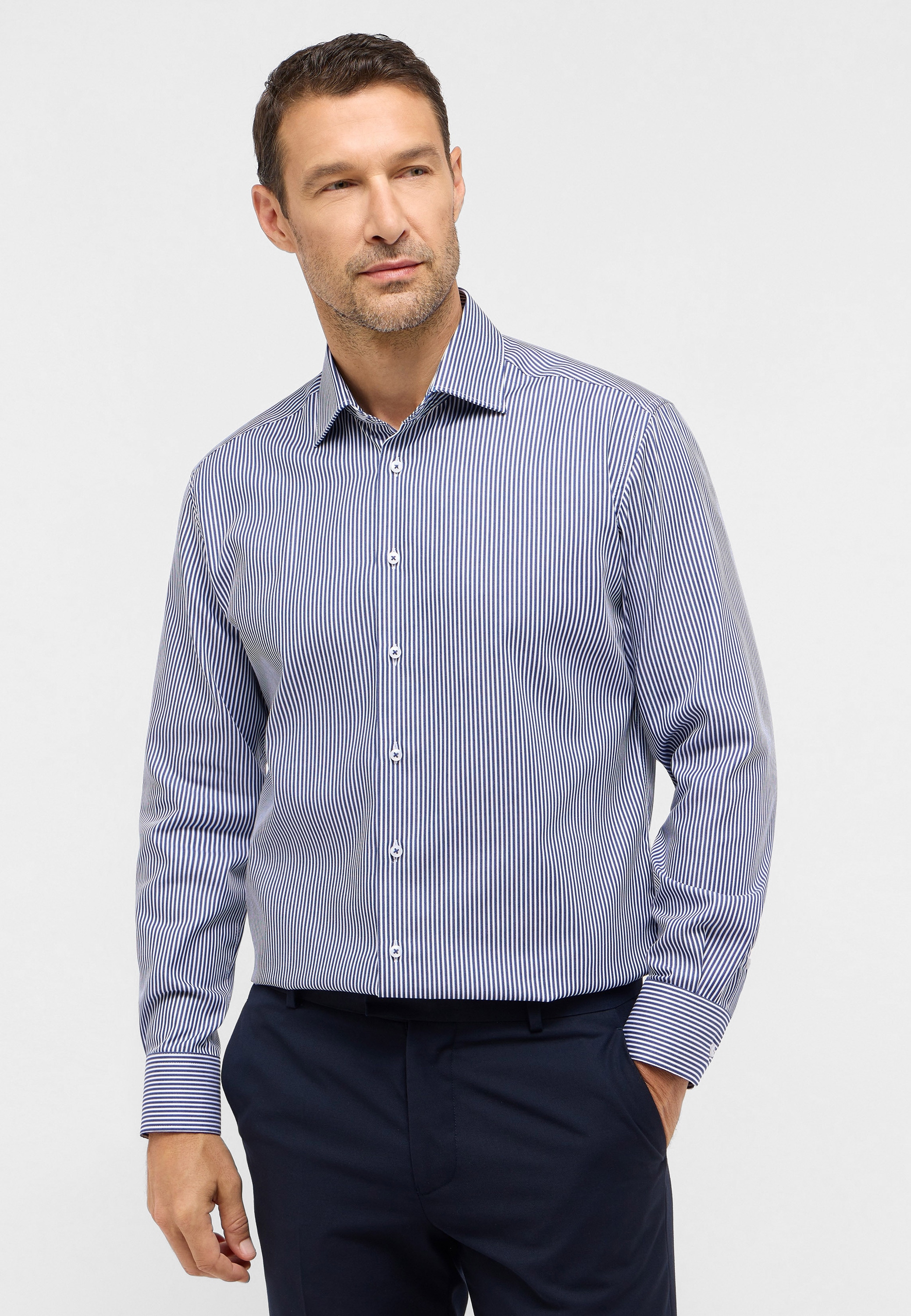 Eterna Langarmhemd »MODERN FIT«, NON IRON (bügelfrei)