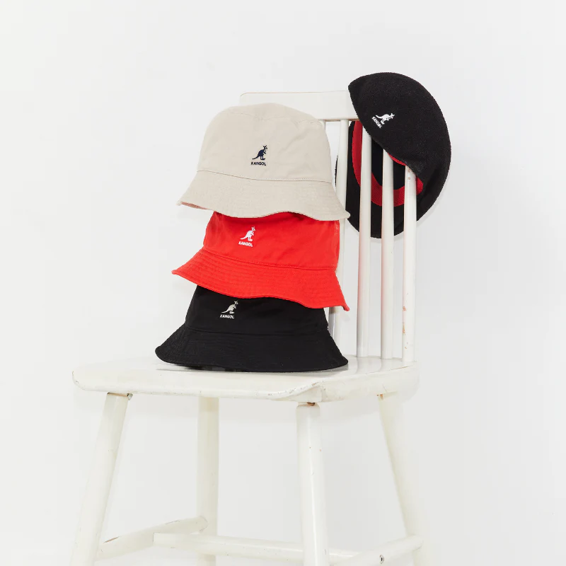 KANGOL  Washed bøllehat - sort