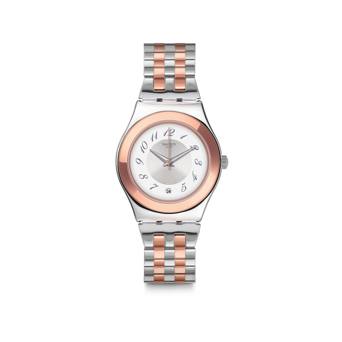 Montre Swatch mixte acier bicolore