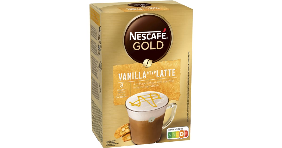 NESCAFE Gold Vanilla Latte Löskaffee 8 Sticks 148 gr