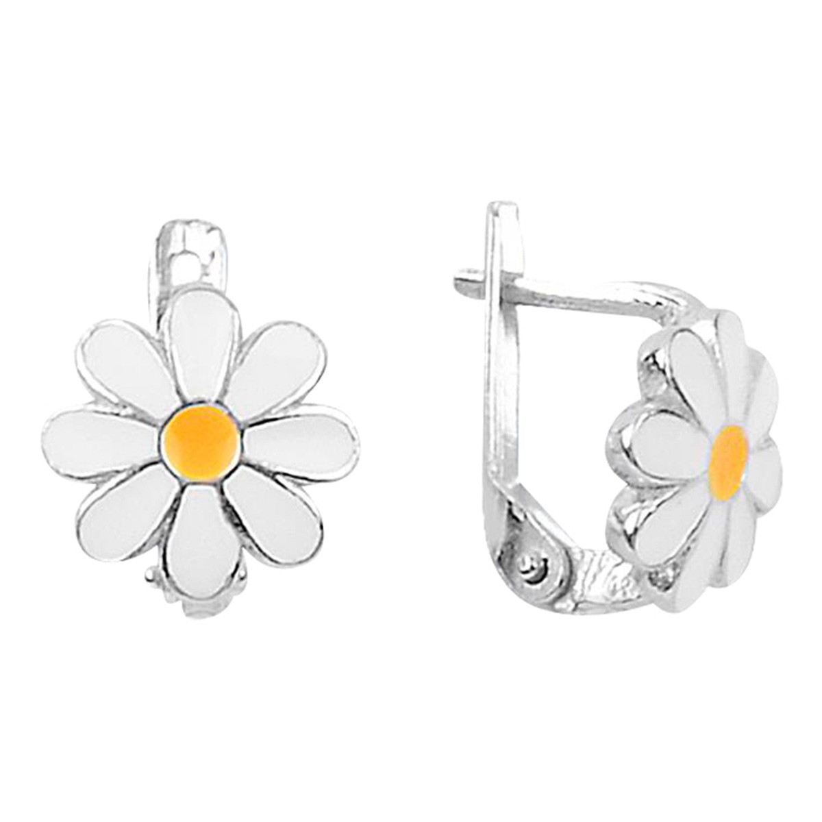 Boucles d'oreilles fleurs - Argent 925/000