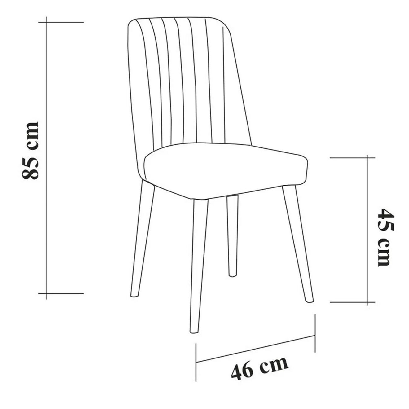 Homitis Tables extensible + 4 Chaises Vina pin/anthracite