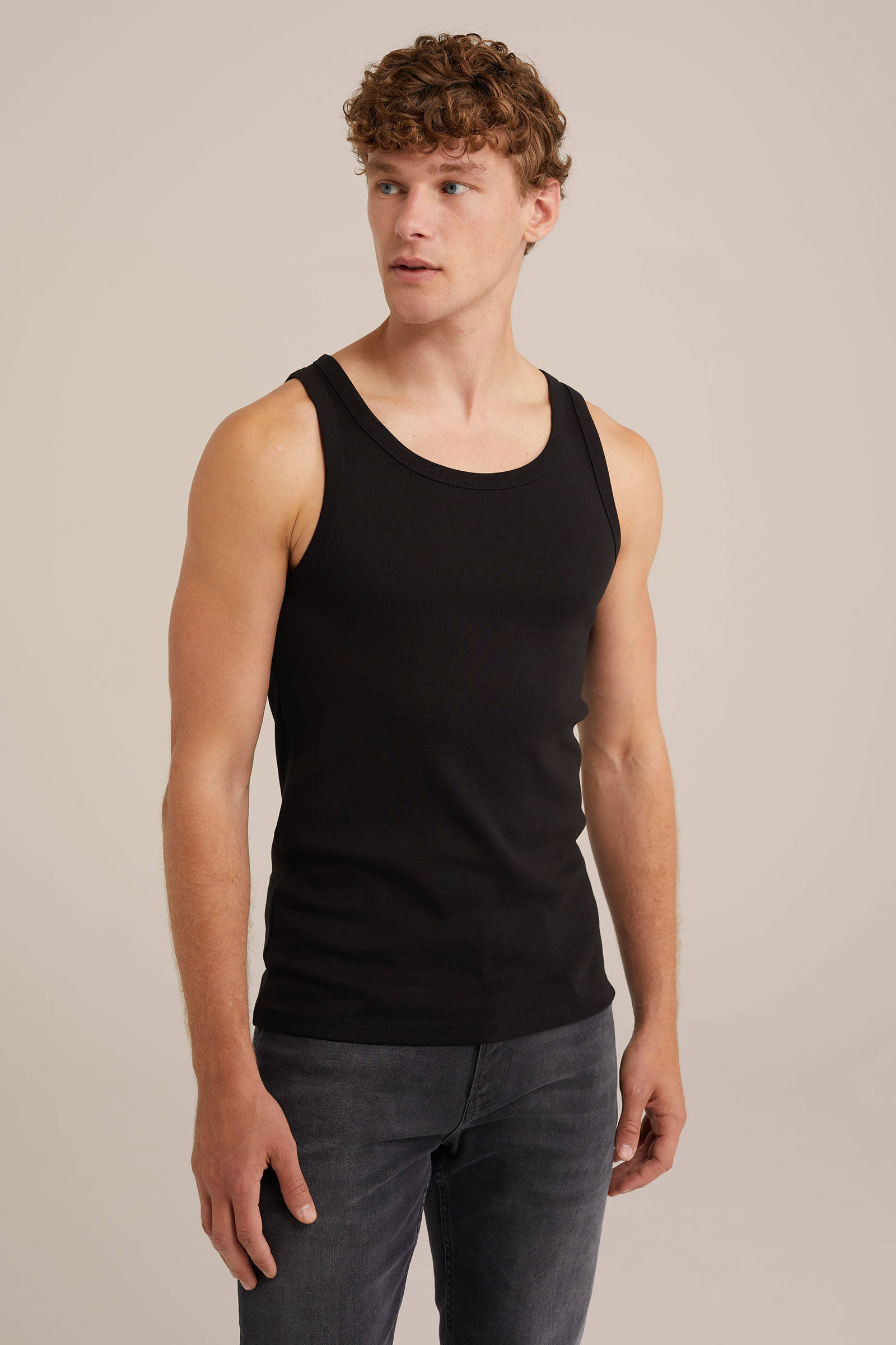 WE Fashion hemd (set van 4) zwart