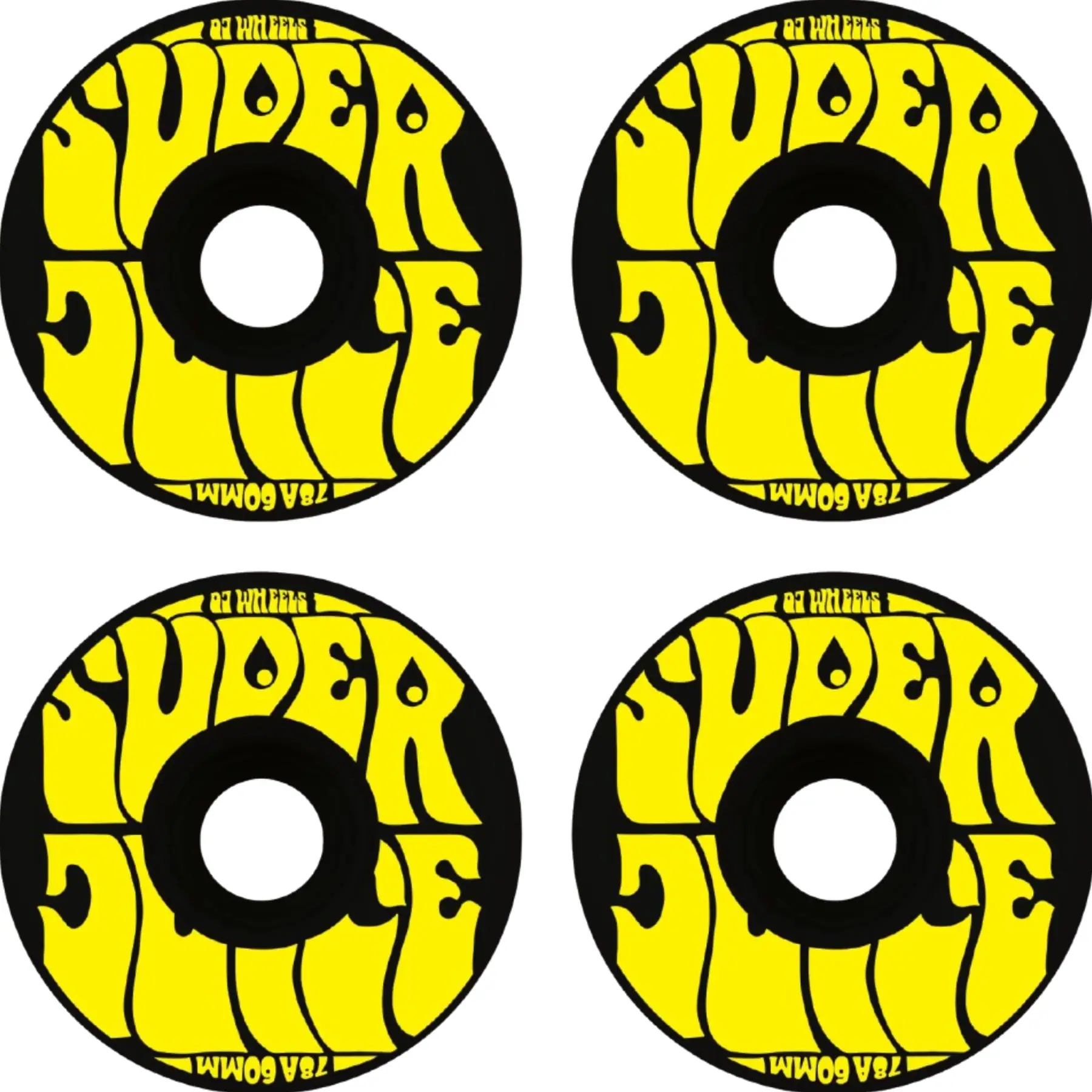 OJ's Super Juice 78A Skateboard Hjul 4-Pak - Skateboards