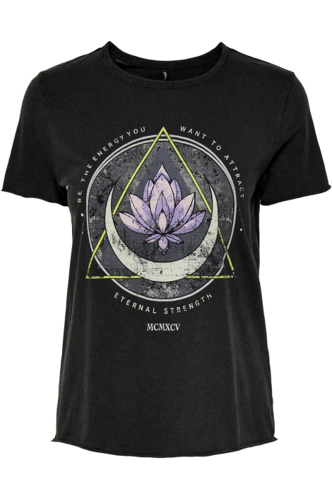Only zwarte dames t-shirt