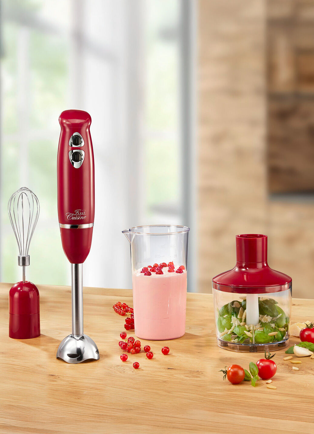 Stabmixer-Set mit 2-flügeligem Edelstahlmesser