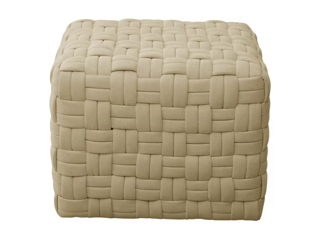Tabouret pouf tressé