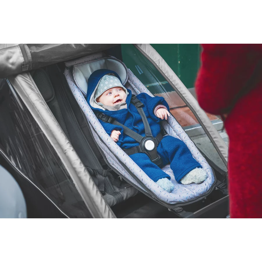 CROOZER Kinderfahrradanhänger Kid Keeke 2 Stone grey