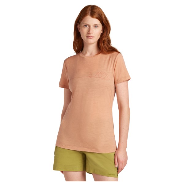 Icebreaker - Women's Merino150 TechLite S/S Single Line Camp - Haut en mérinos