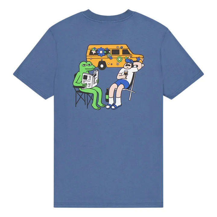 Olow T-shirt Hippie Van Coton Bio | Bleu