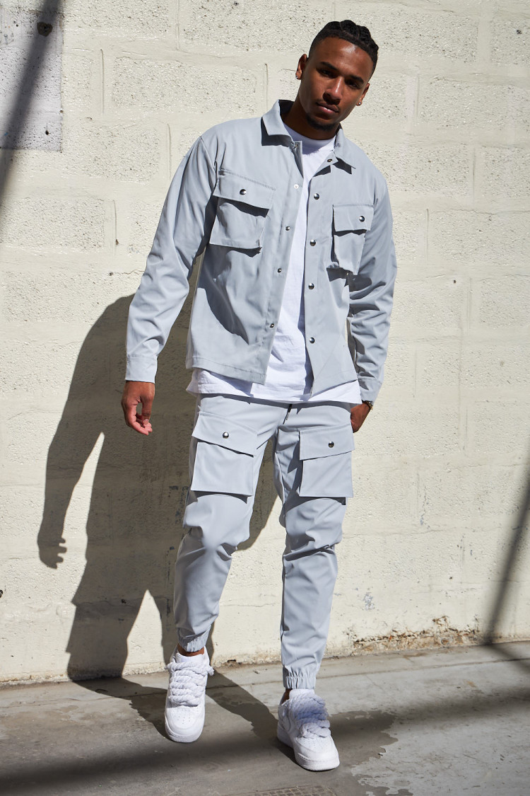 Ensemble 2 pièces veste + pantalon gris