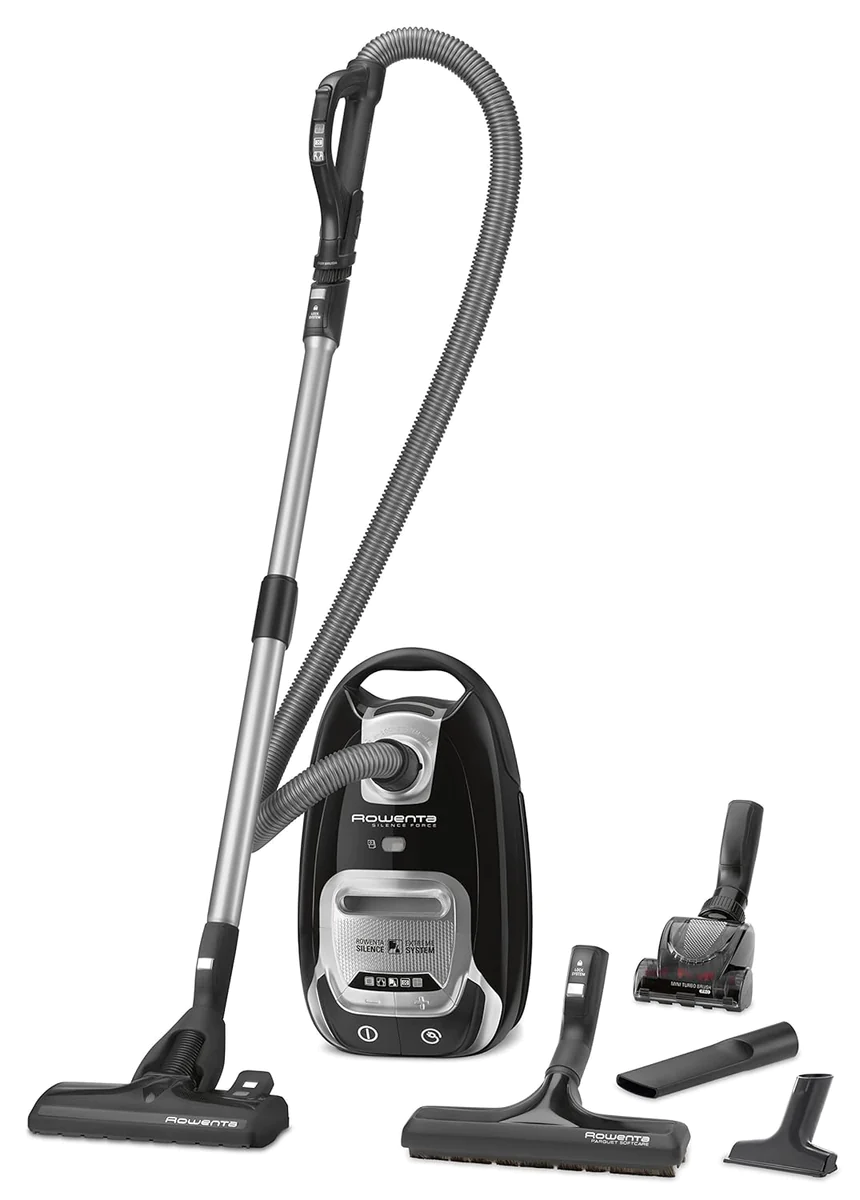 Aspirateur avec sac Traineau Silence Force de 4,5L 750W gris noir Rowe