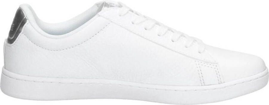 Lacoste Carnaby Evo Wit Zilver Dames Sneaker 39SFA0038
