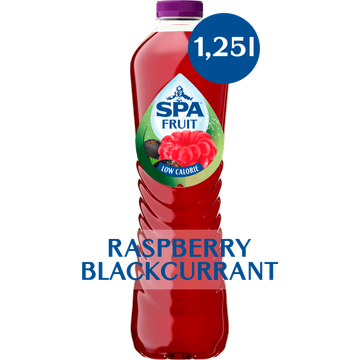 SPA FRUIT Niet-Bruisende Fruitige Frisdrank Raspberry Blackcurrant 1,25 L