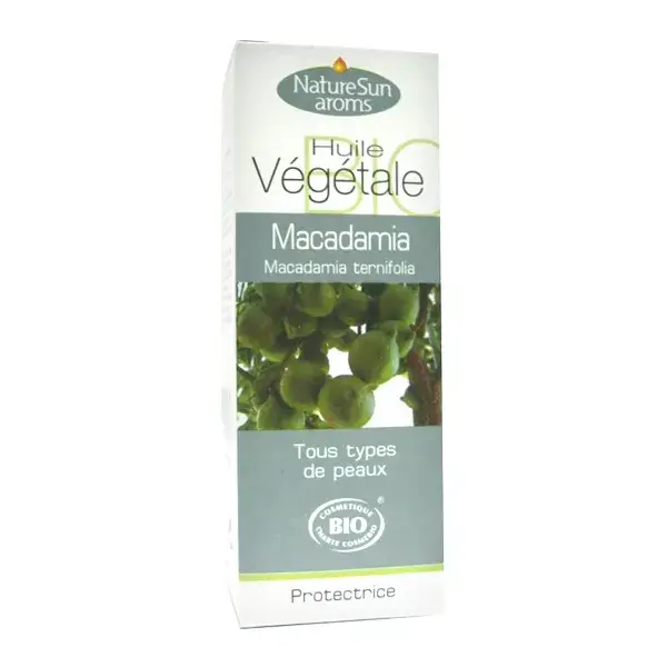 Óleo Vegetal de Macadâmia Orgânico NatureSun Aroms 50ml