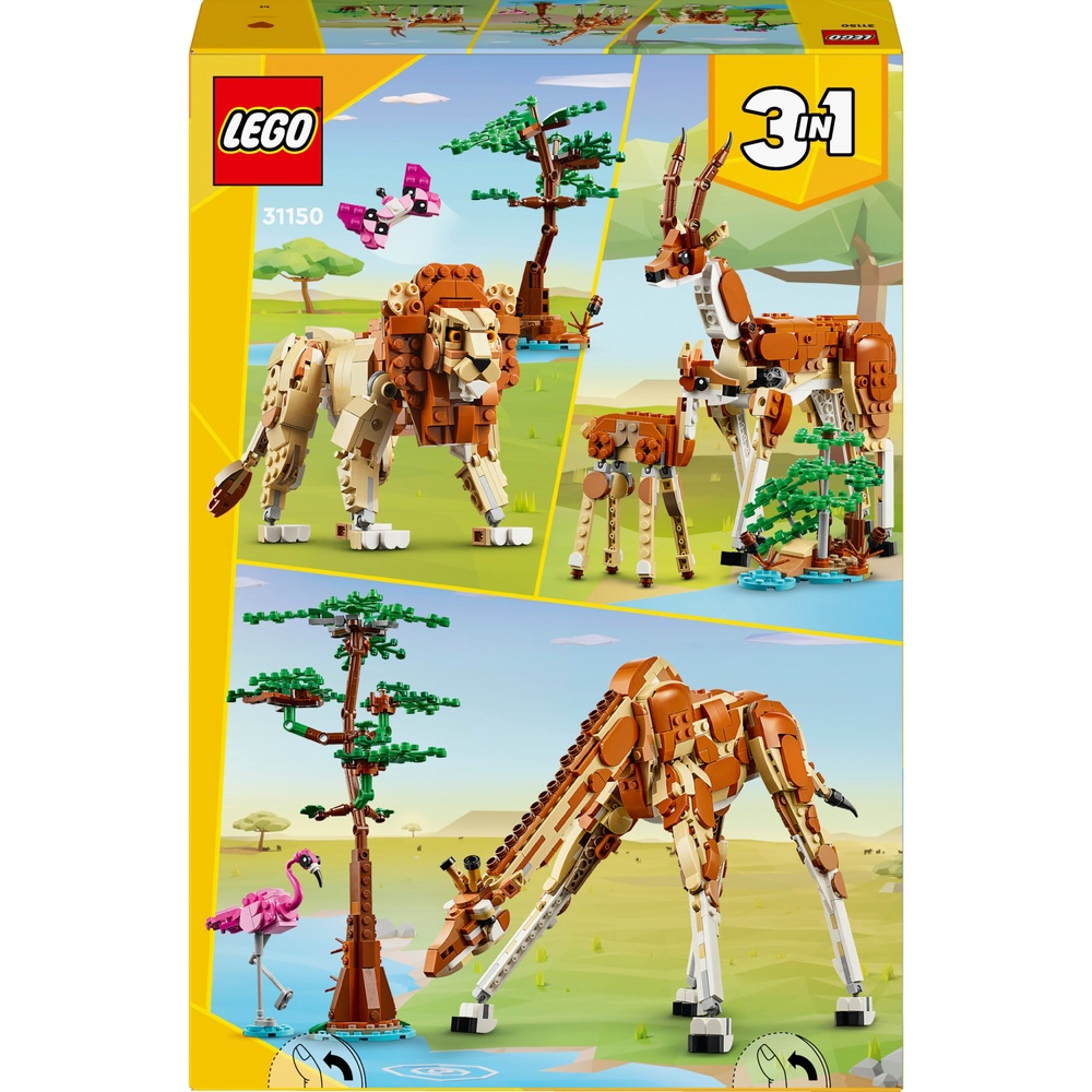 LEGO Creator 31150 3-in-1 Wildtier-Safari-Set