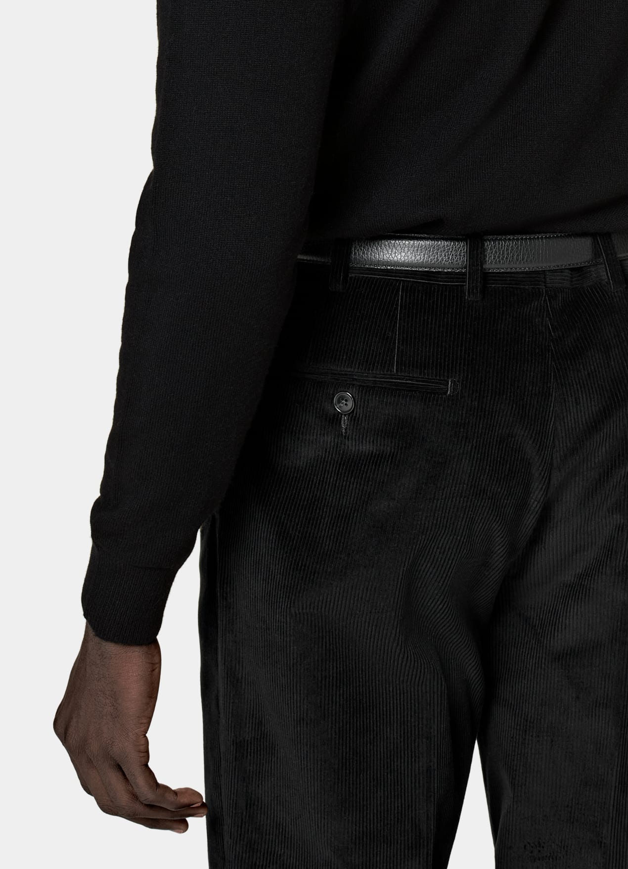 Pull col V noir