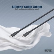 Câble USB 3.2 en silicone, USB-C, 0,5 m