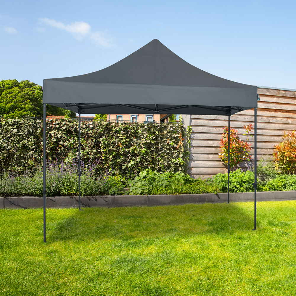 VONROC Premium 3x3m easy-up partytent - Grey
