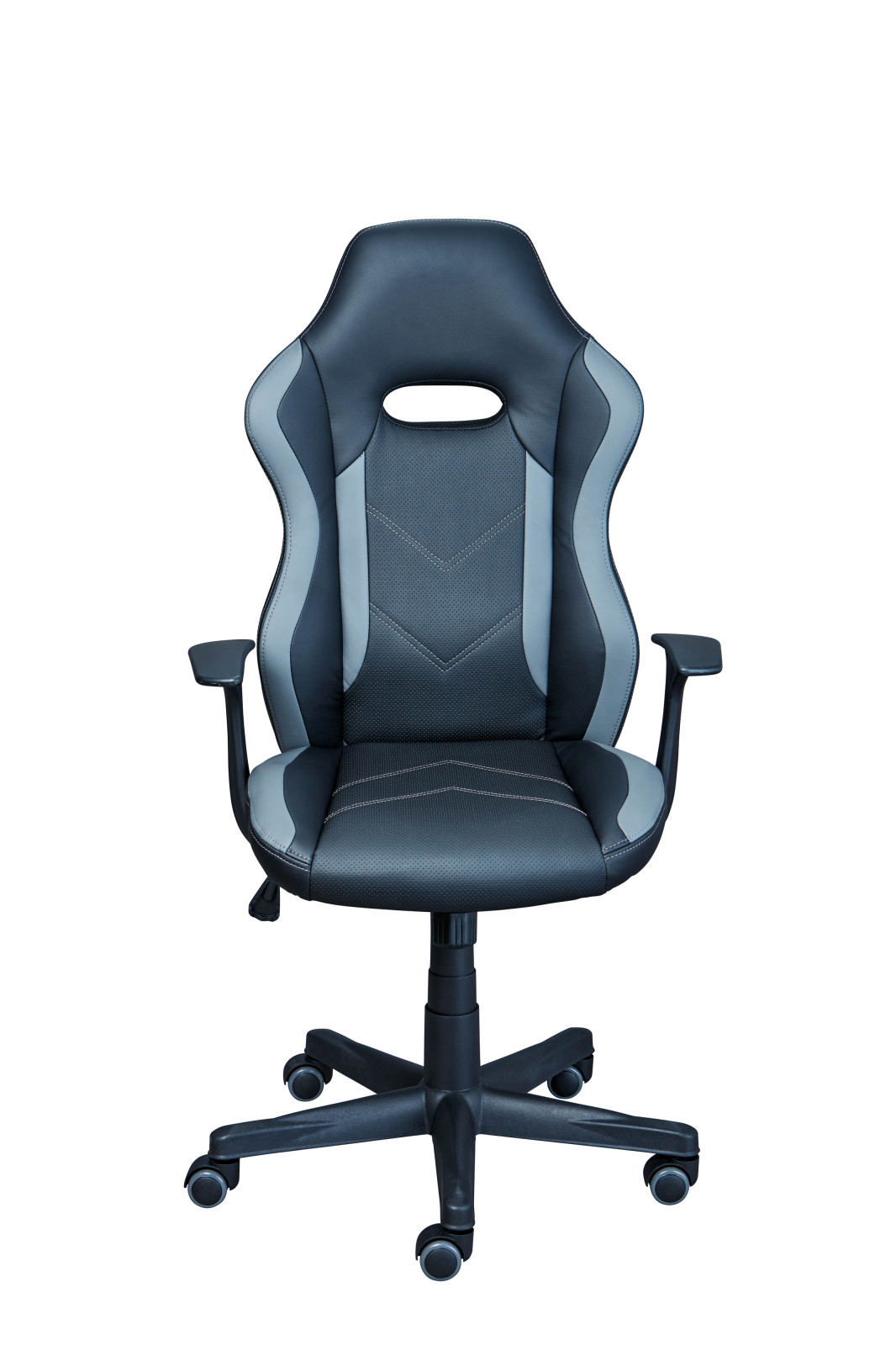 Drehstuhl MYHOMI - schwarz-grau - Wippmechanik