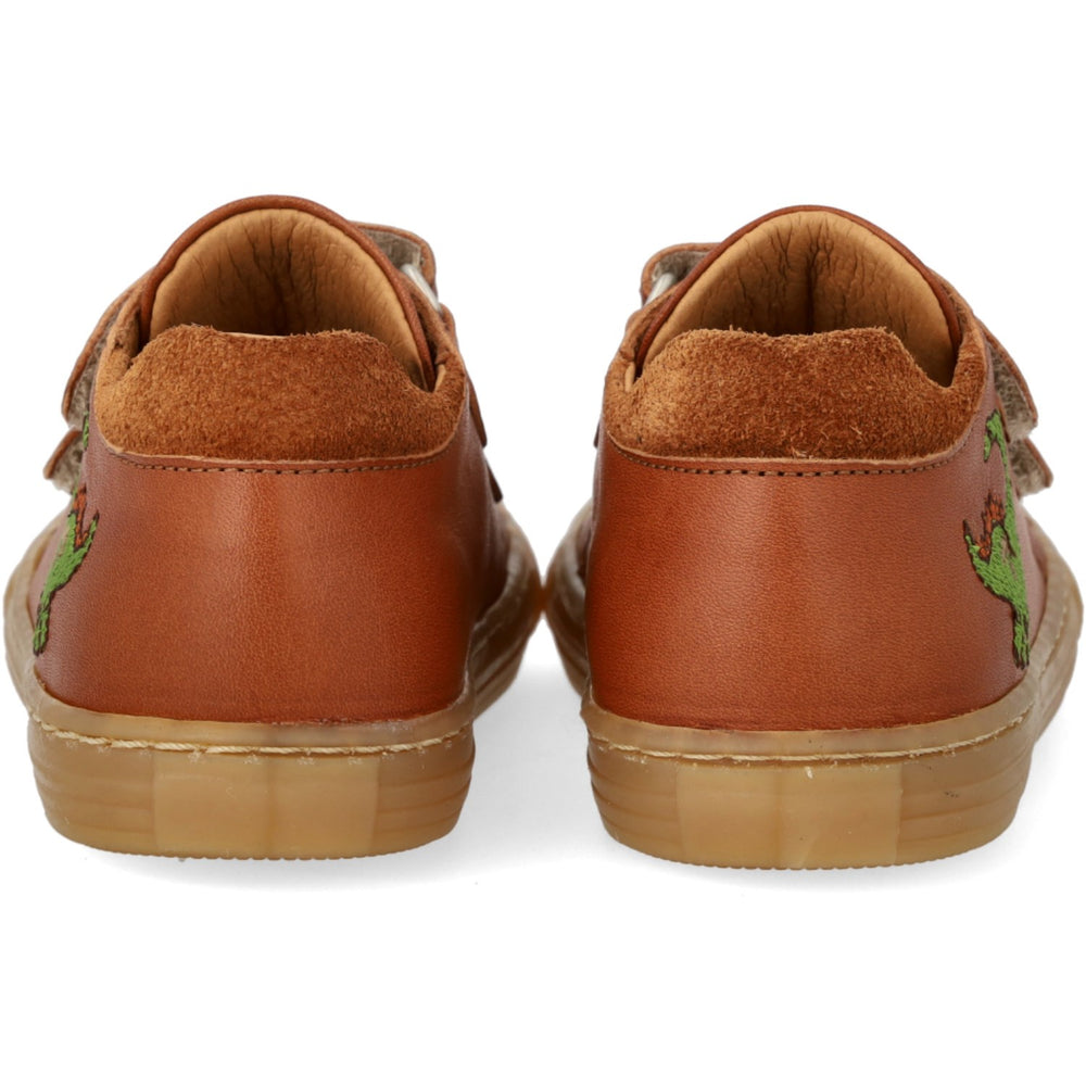 Køb Angulus Cognac/Cognac Sneaker Med Dinobroderi