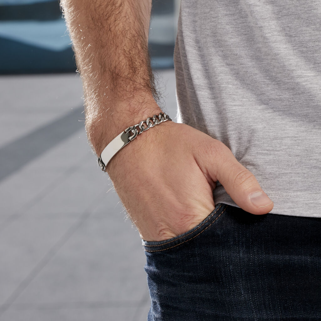 Bracelet Ludo Acier Blanc