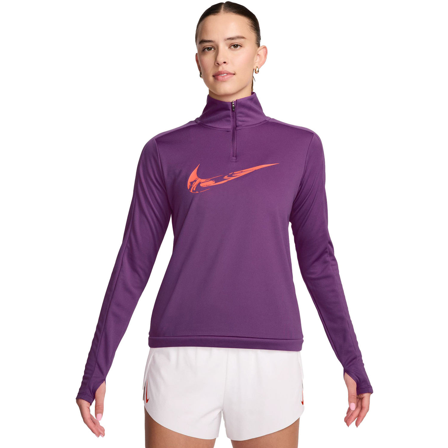 Nike Swoosh Half-Zip Longsleeve Dames