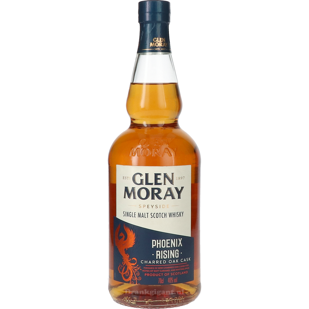 Glen Moray Phoenix Rising Charred Oak Cask 70 cl
