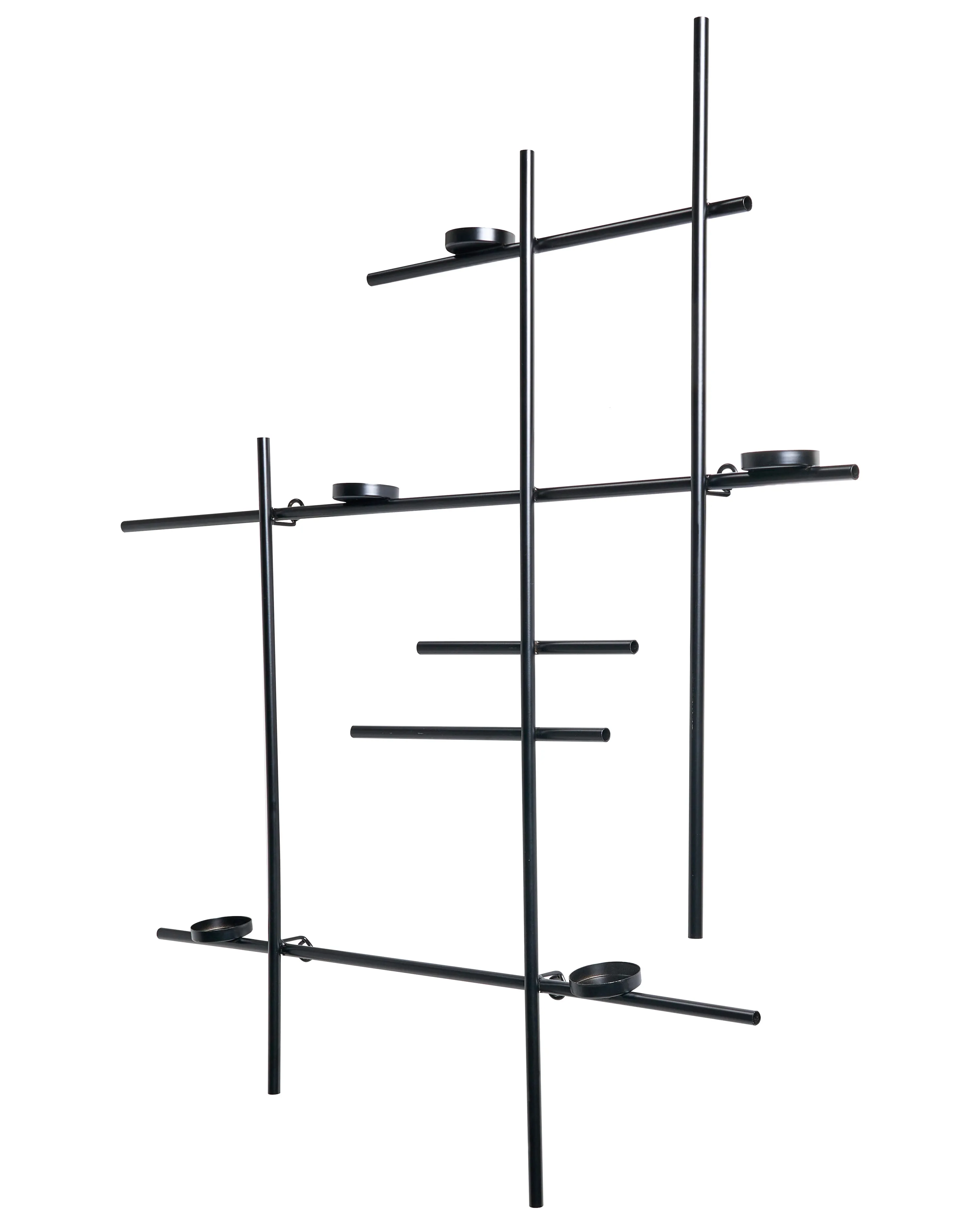 Wandkandelaar PORTO 74 cm Zwart