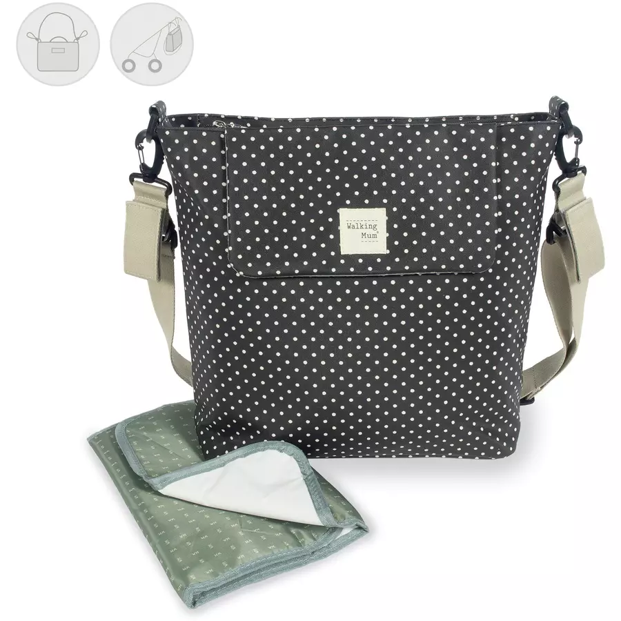 Walking Mum Wickeltasche Emily schwarz