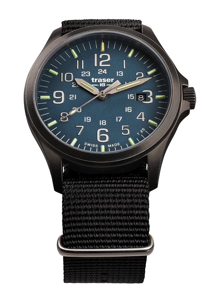 Traser P67 Officer Pro GunMetal Blue Nato Herrenuhr 108632