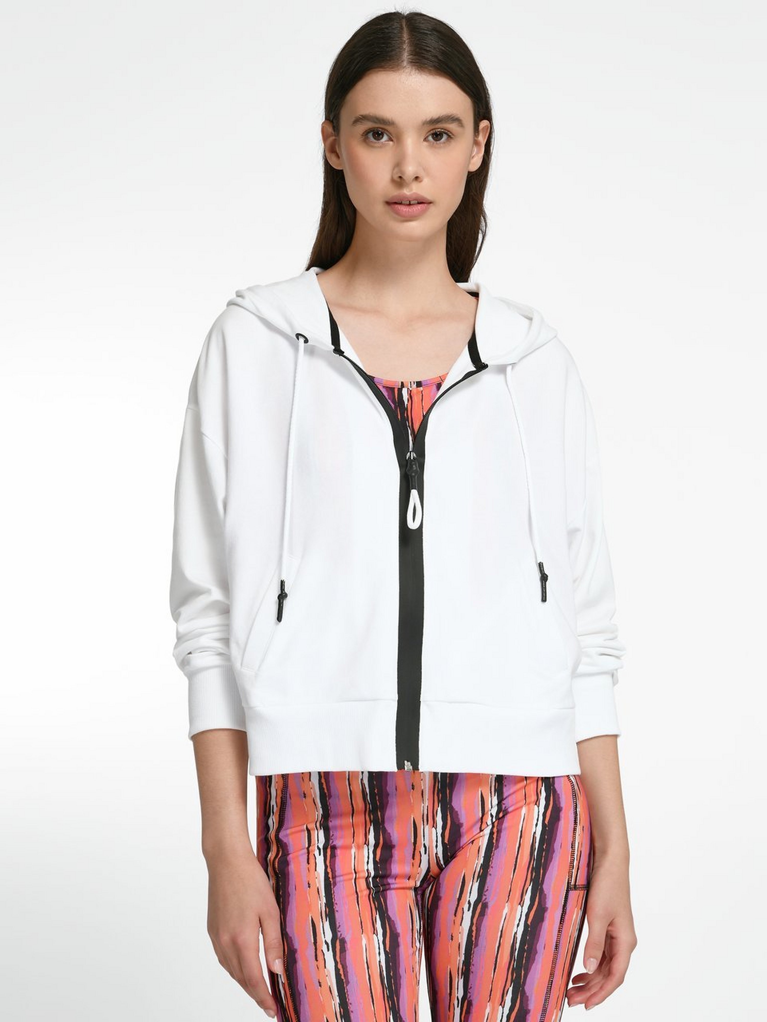Kapuzen-Sweatjacke im Oversized-Style