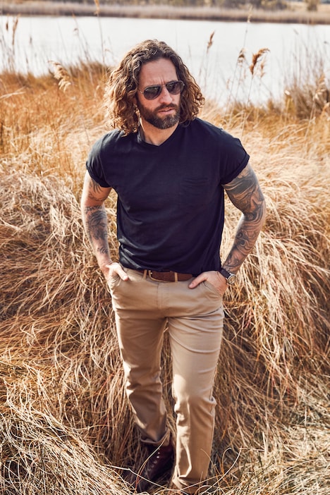 Chino Hose, Bauchfit, FLEXNAMIC®, 4-Pocket, Regular Fit